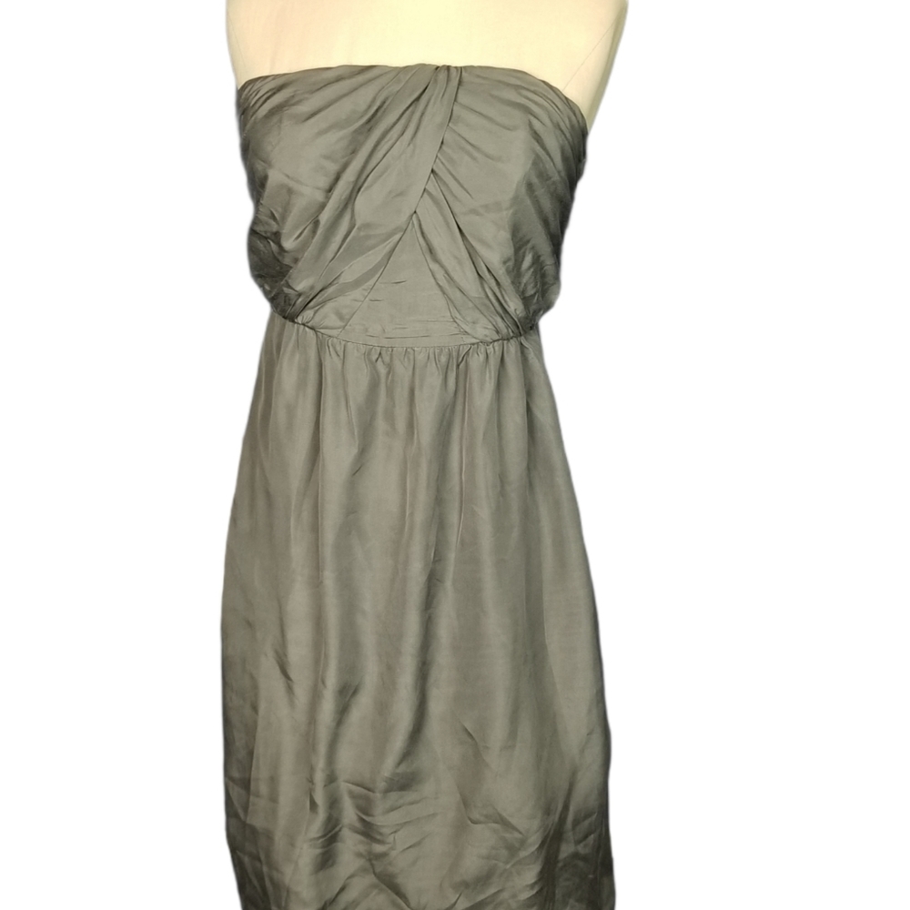 BR Monogram Banana REPUBLIC Steel Gray Strapless S